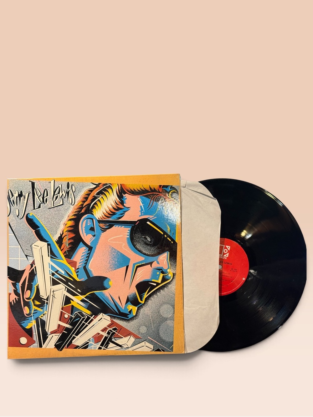 1979 Jerry Lee Lewis Jerry Lee Lewis 12" Black Vinyl LP Elektra Records 6E184